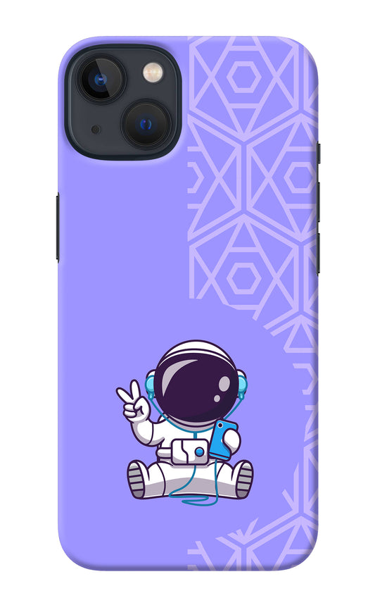 Cute Astronaut Chilling iPhone 13 Mini Back Cover