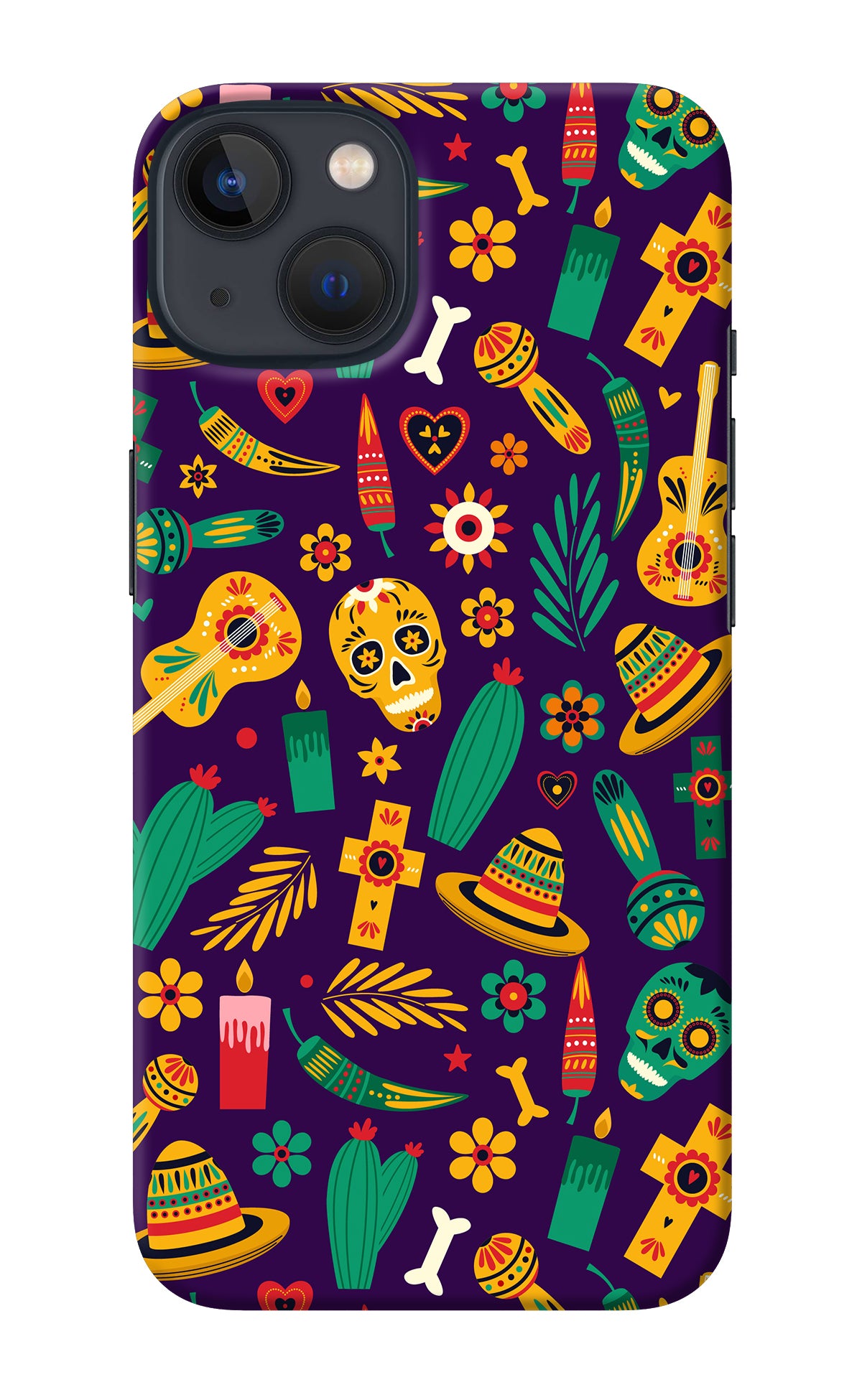 Mexican Artwork iPhone 13 Mini Back Cover