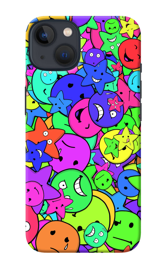 Fun Doodle iPhone 13 Mini Back Cover