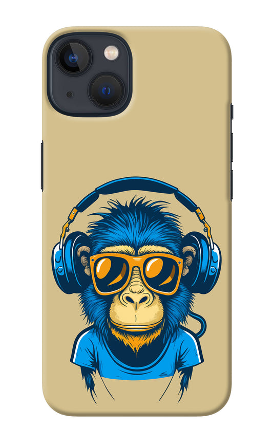 Monkey Headphone iPhone 13 Mini Back Cover