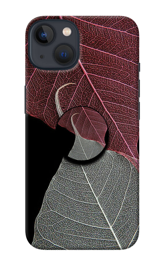Leaf Pattern iPhone 13 Mini Pop Case