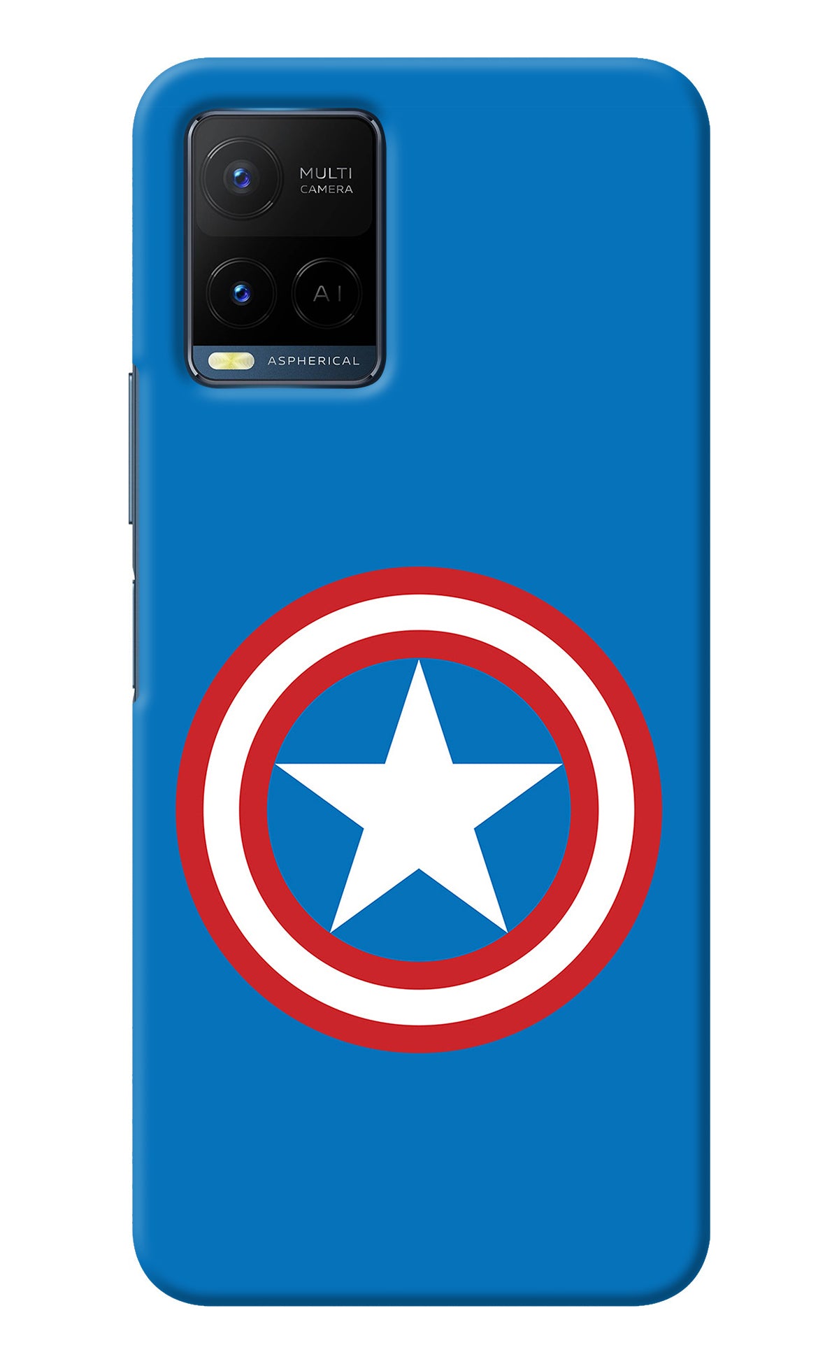 Captain America Logo Vivo Y21/Y21s/Y33s Back Cover