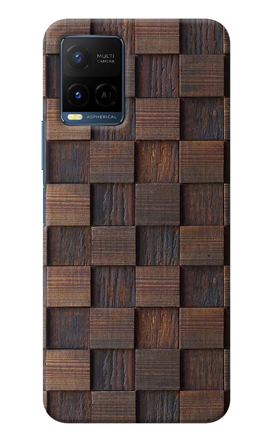 Wooden Cube Design Vivo Y21/Y21s/Y33s Back Cover