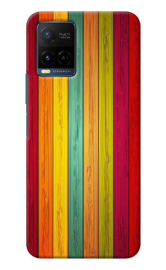 Multicolor Wooden Vivo Y21/Y21s/Y33s Back Cover