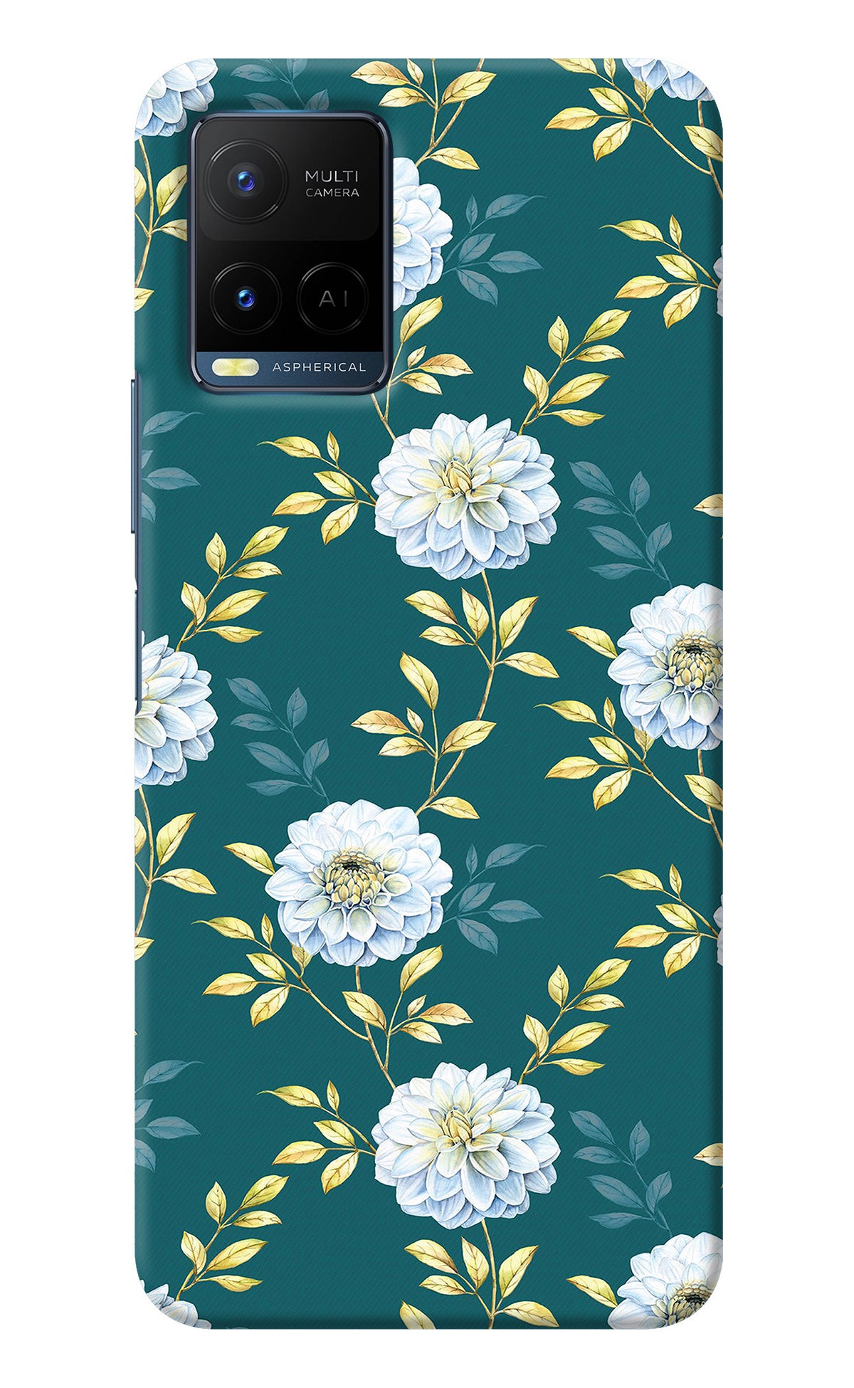 Flowers Vivo Y21/Y21s/Y33s Back Cover