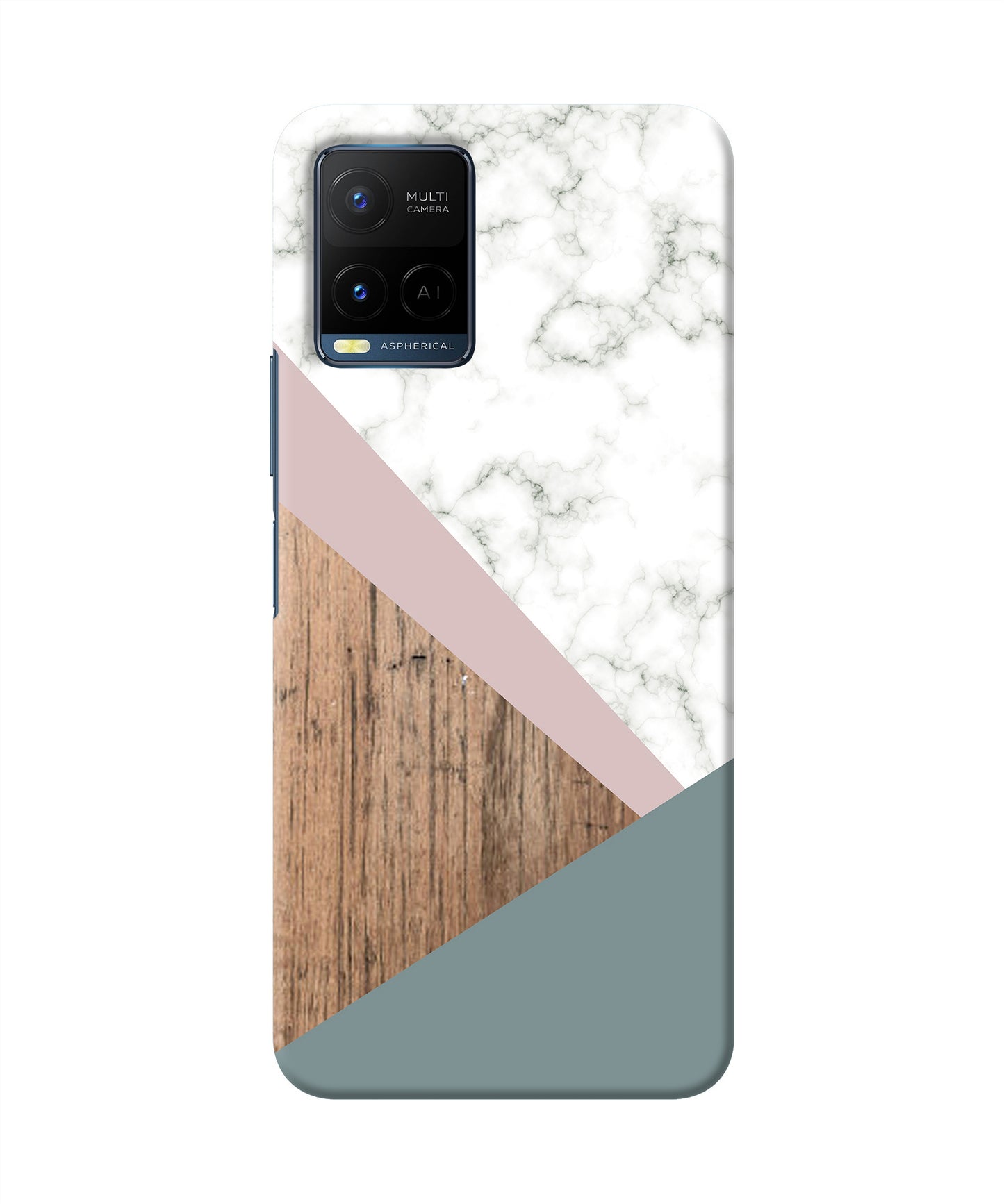 Marble wood Abstract Vivo Y21/Y21s/Y33s Back Cover