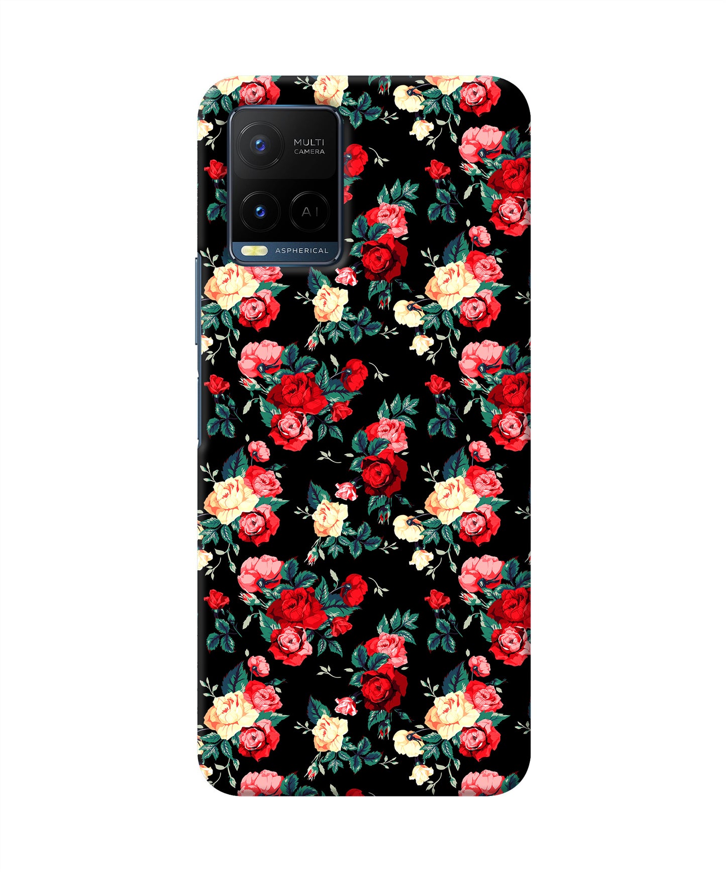 Rose Pattern Vivo Y21/Y21s/Y33s Back Cover