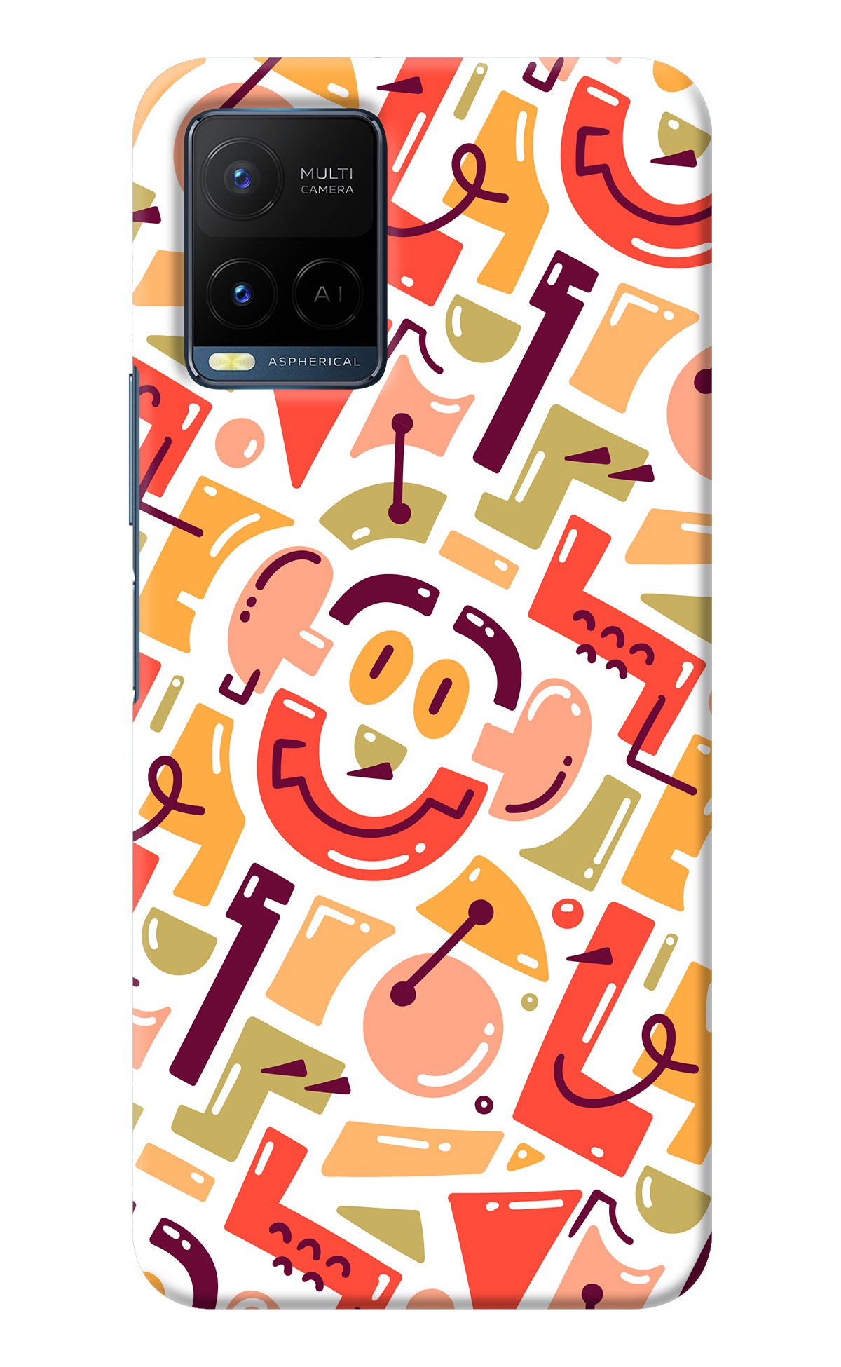 Doodle Pattern Vivo Y21/Y21s/Y33s Back Cover