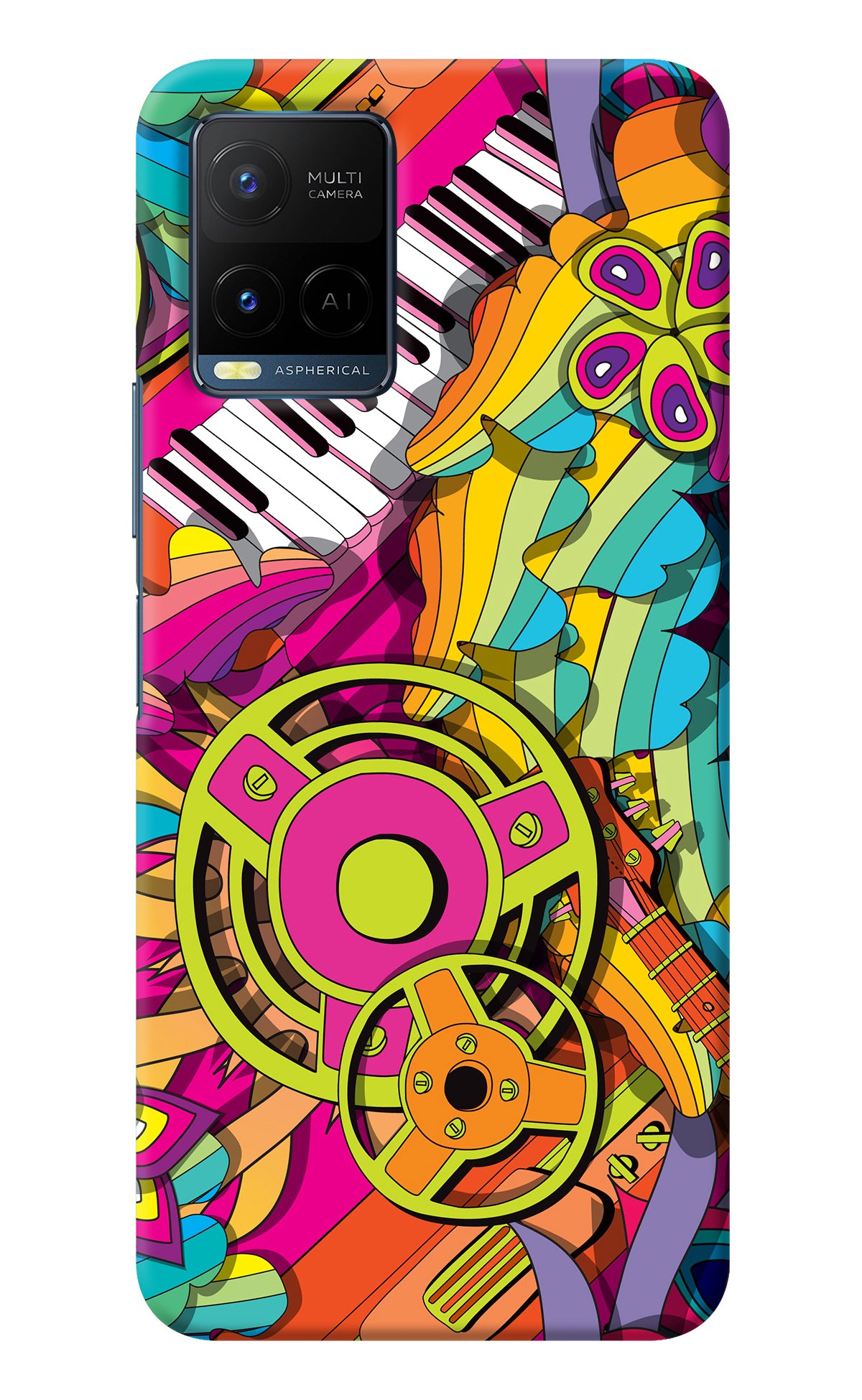 Music Doodle Vivo Y21/Y21s/Y33s Back Cover