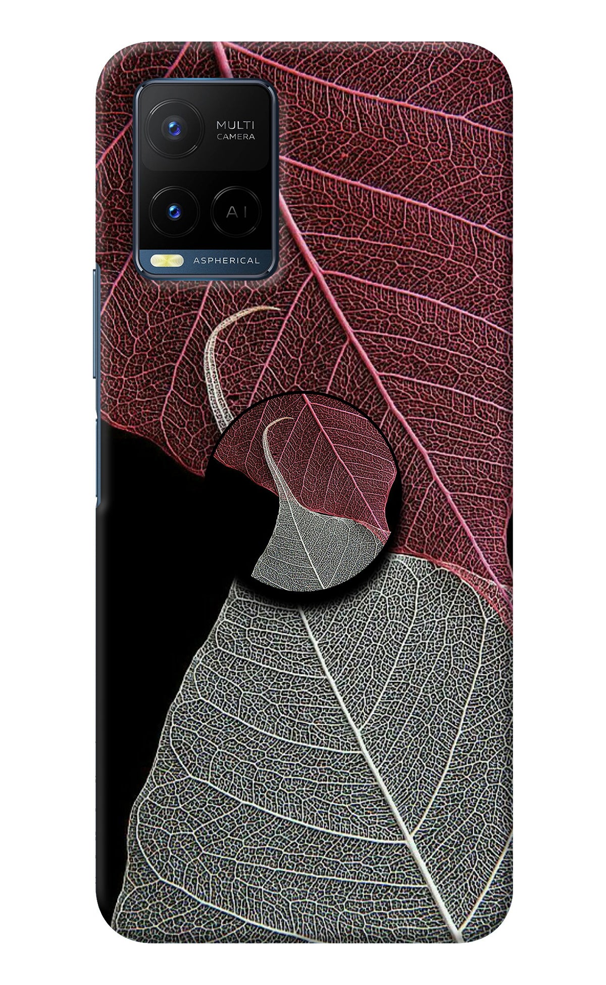 Leaf Pattern Vivo Y21/Y21s/Y33s Pop Case