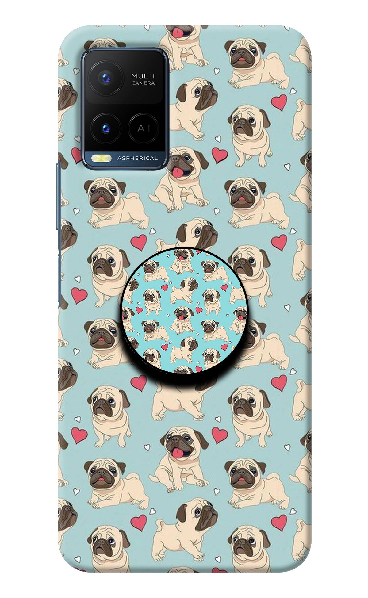 Pug Dog Vivo Y21/Y21s/Y33s Pop Case