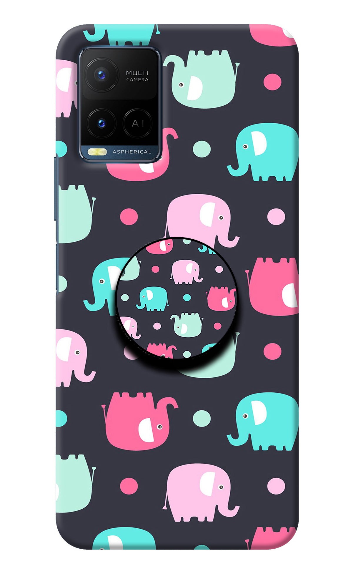 Baby Elephants Vivo Y21/Y21s/Y33s Pop Case