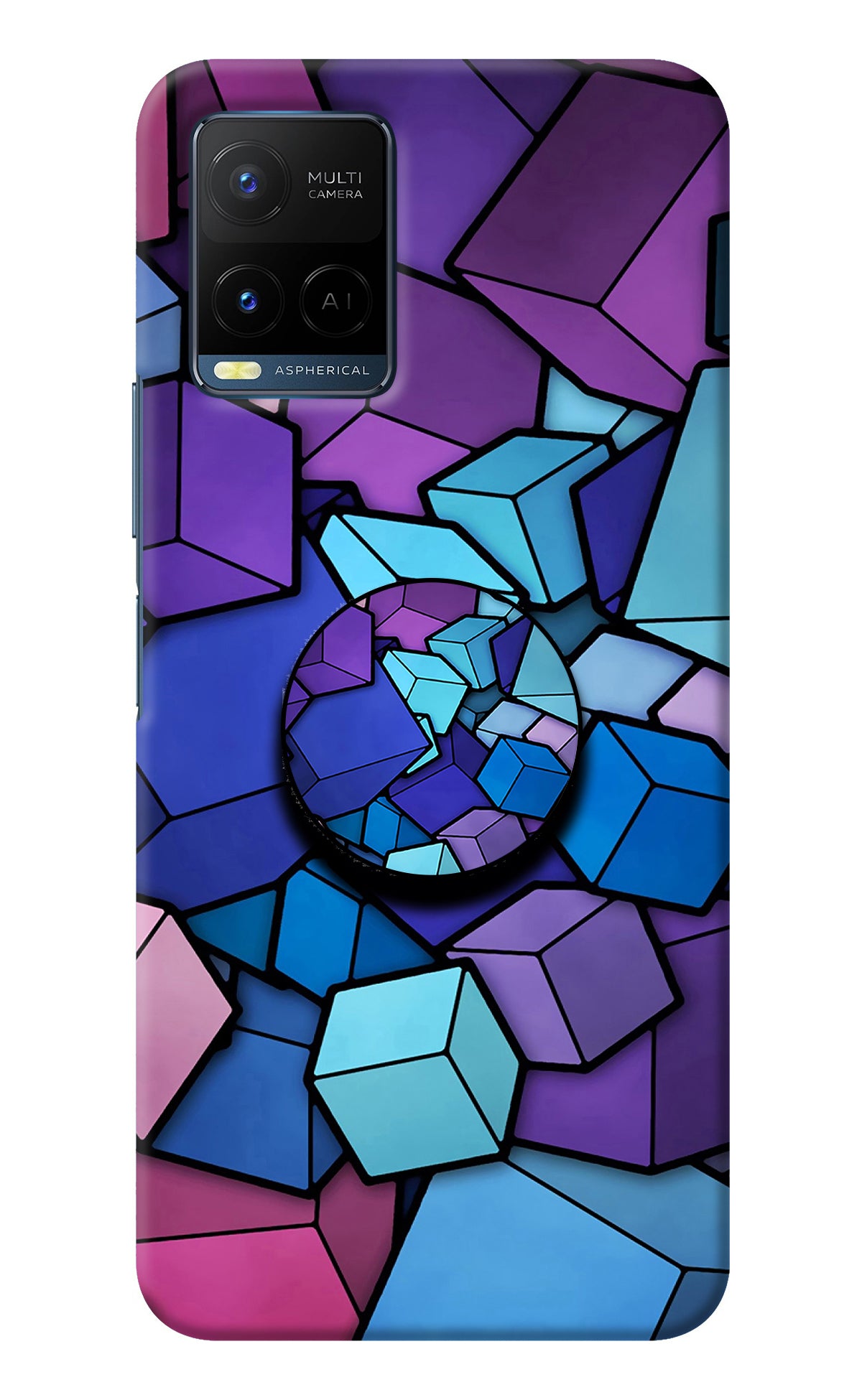 Cubic Abstract Vivo Y21/Y21s/Y33s Pop Case