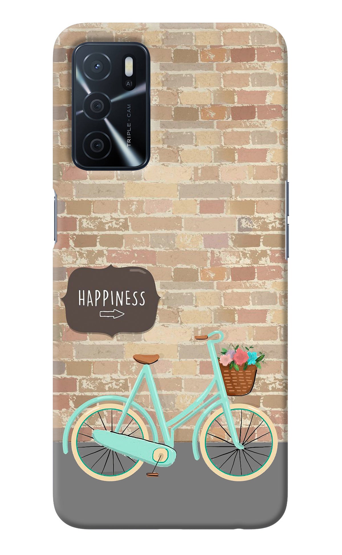 Happiness Artwork Oppo A16 Back Cover