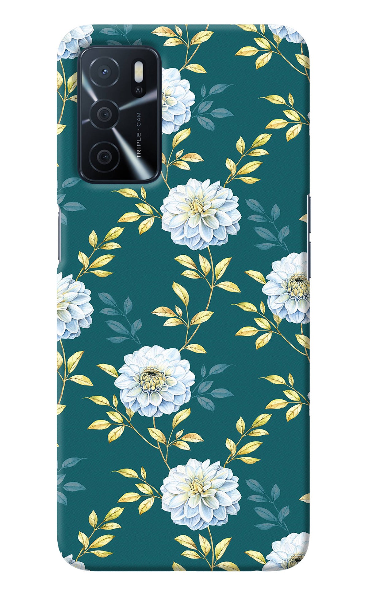 Flowers Oppo A16 Back Cover