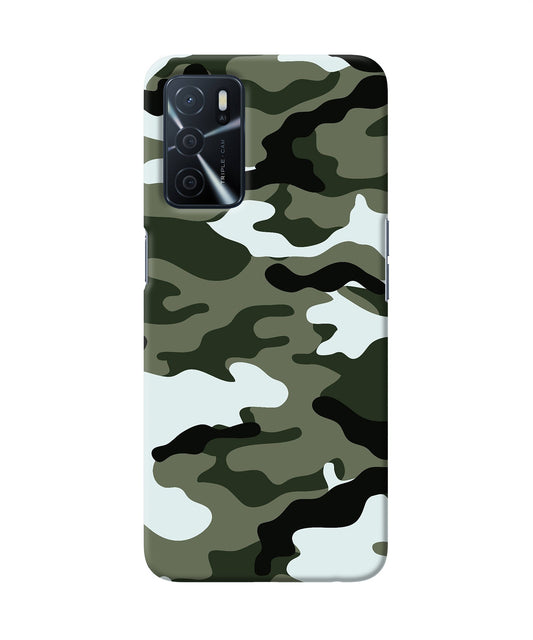 Camouflage Oppo A16 Back Cover