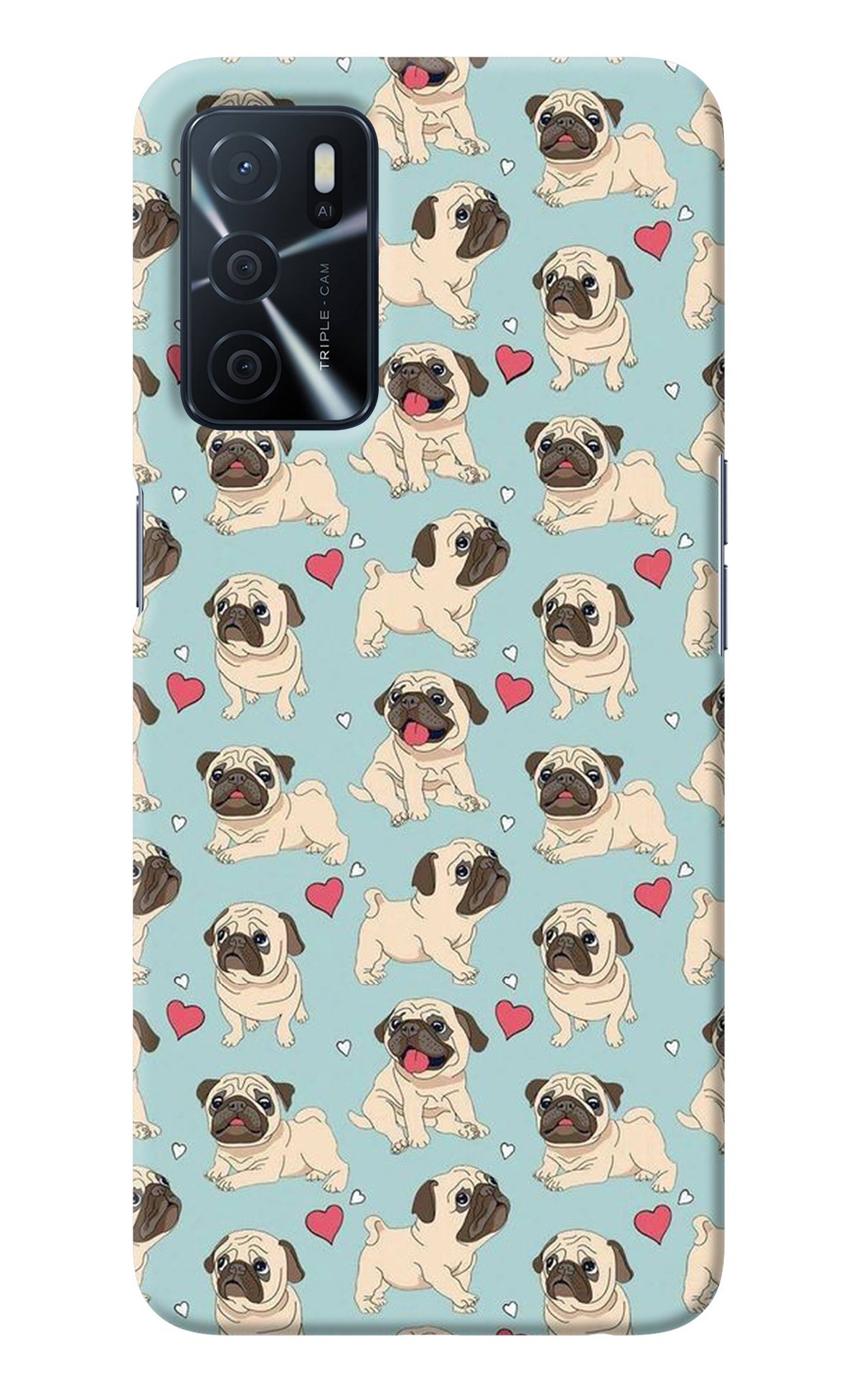 Pug Dog Oppo A16 Back Cover