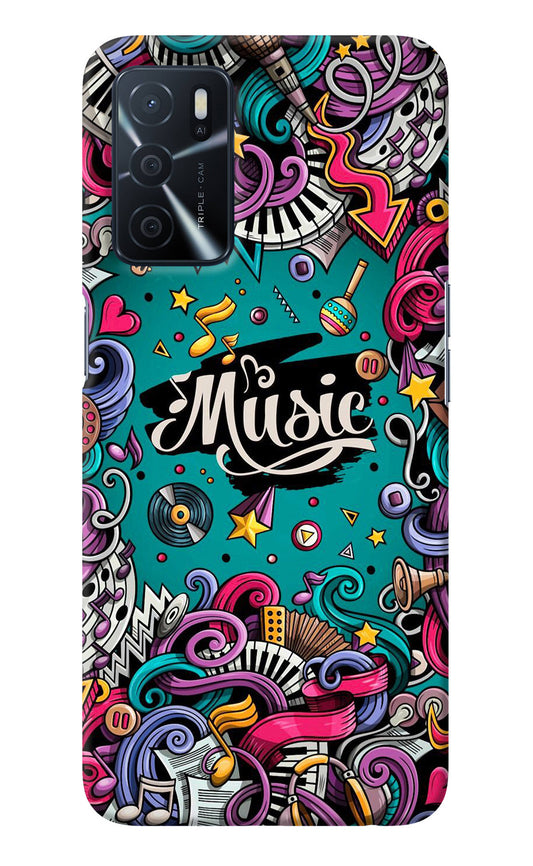 Music Graffiti Oppo A16 Back Cover