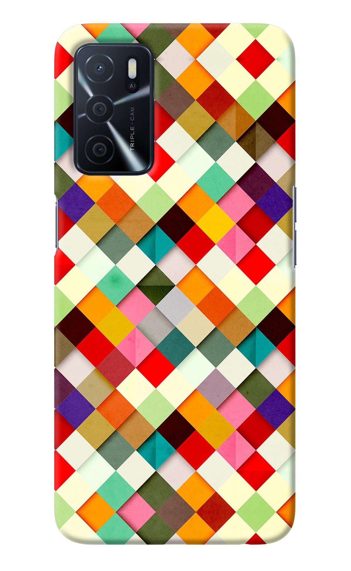 Geometric Abstract Colorful Oppo A16 Back Cover