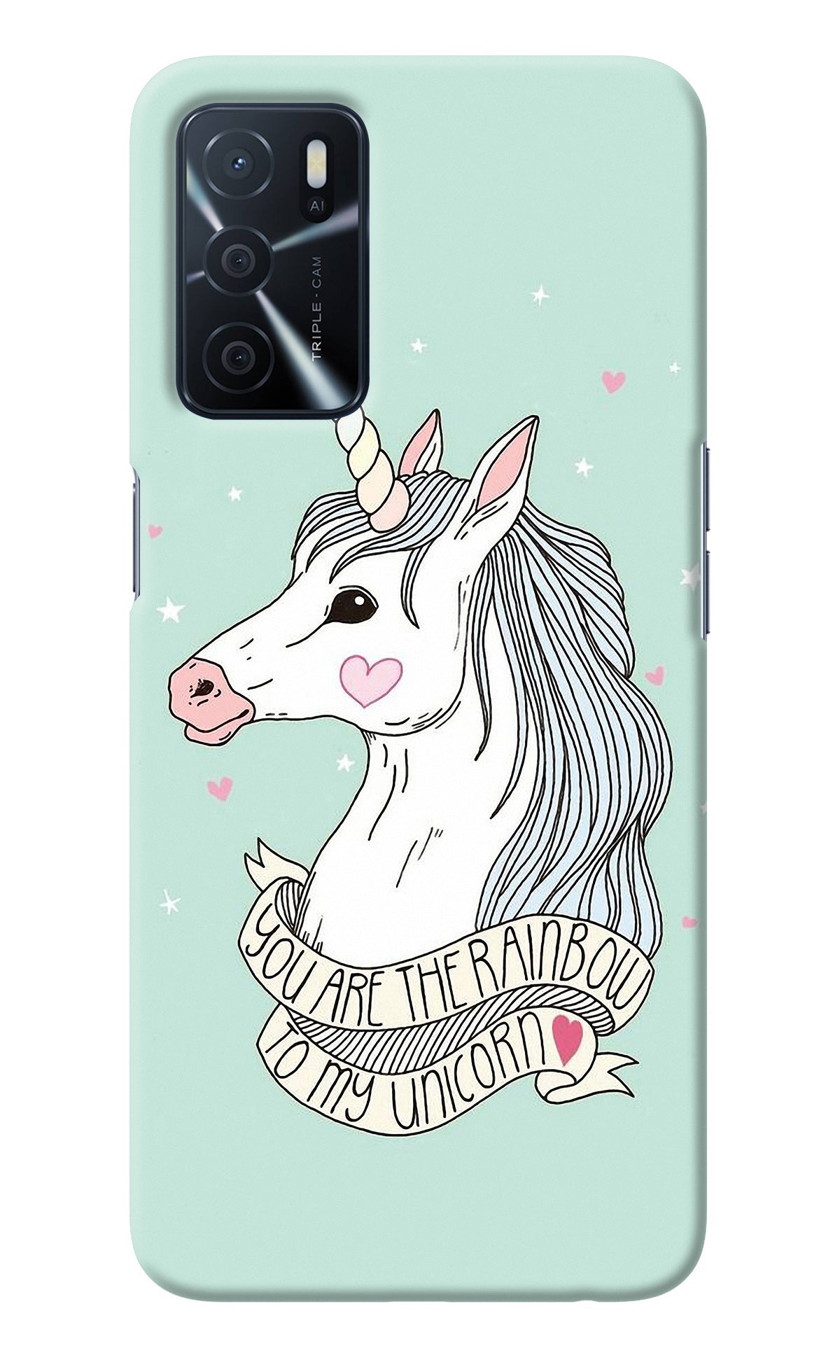 Unicorn Wallpaper Oppo A16 Back Cover