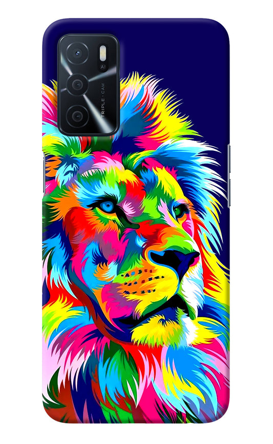 Vector Art Lion Oppo A16 Back Cover