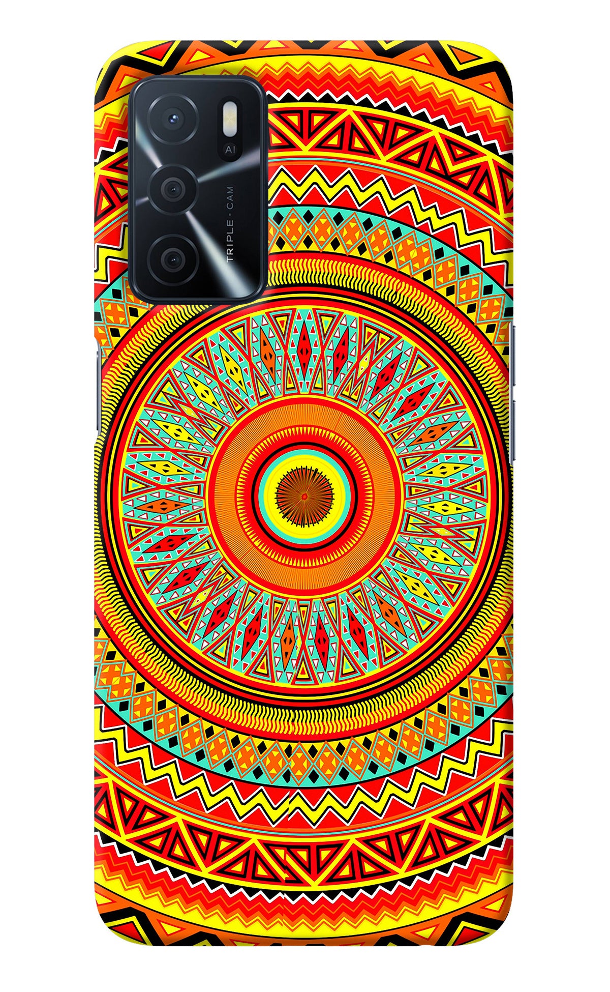 Mandala Pattern Oppo A16 Back Cover