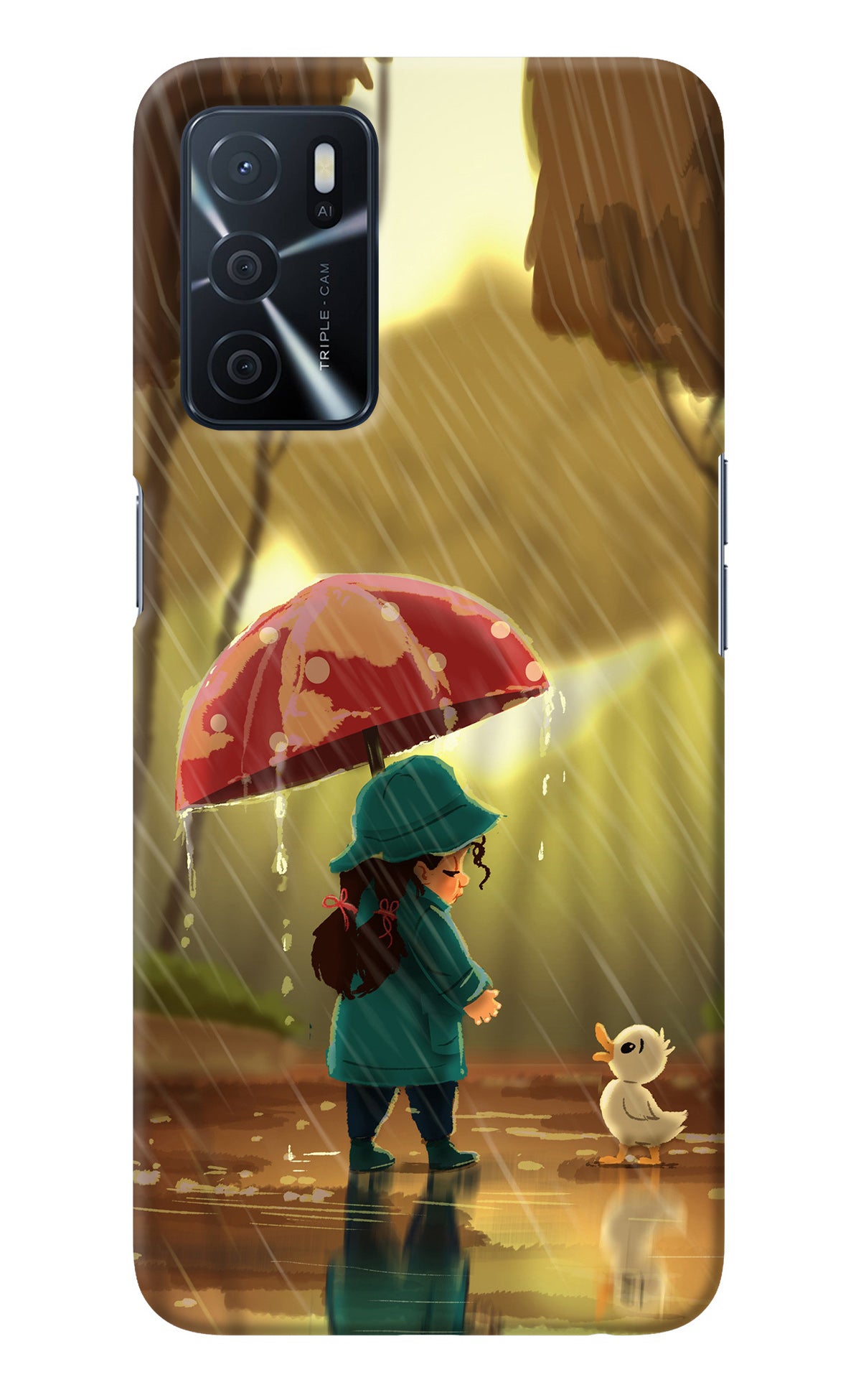 Rainy Day Oppo A16 Back Cover