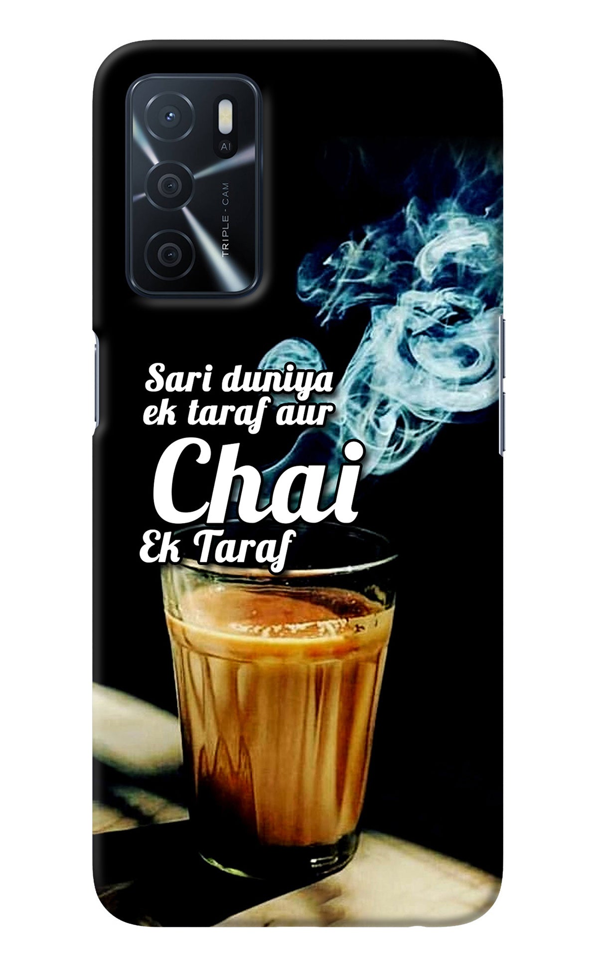 Chai Ek Taraf Quote Oppo A16 Back Cover