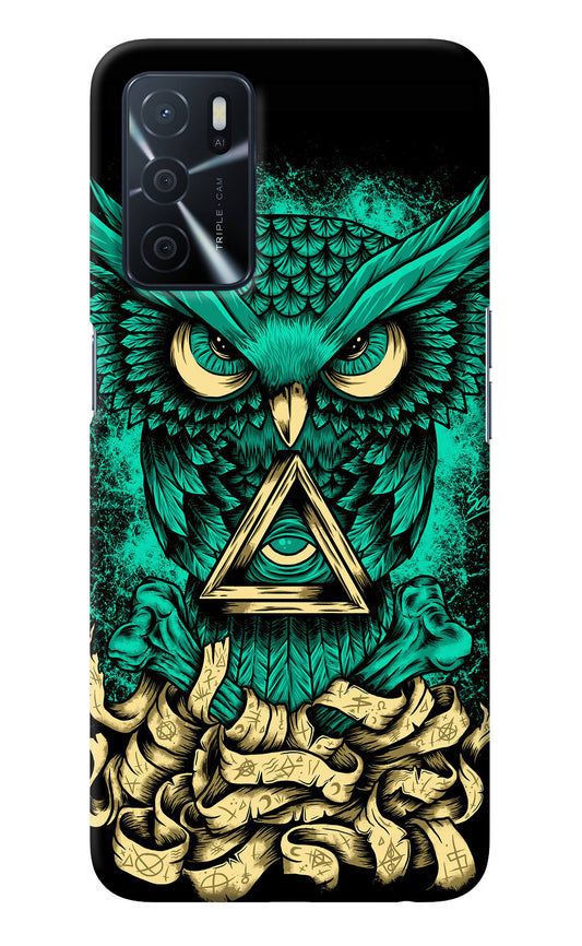 Green Owl Oppo A16 Back Cover