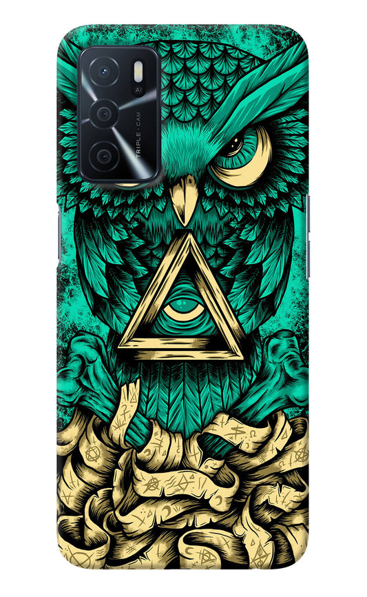 Green Owl Oppo A16 Back Cover