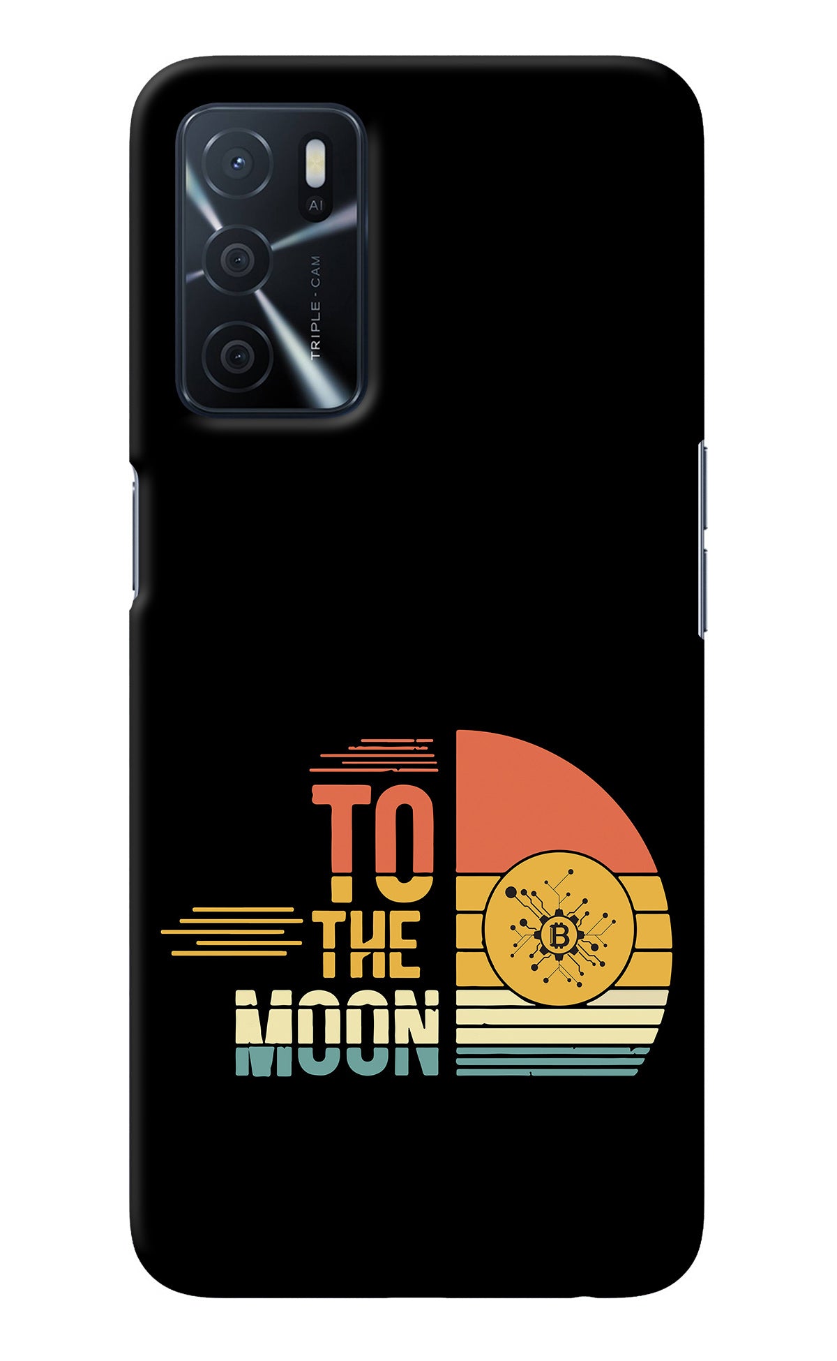 To the Moon Oppo A16 Back Cover