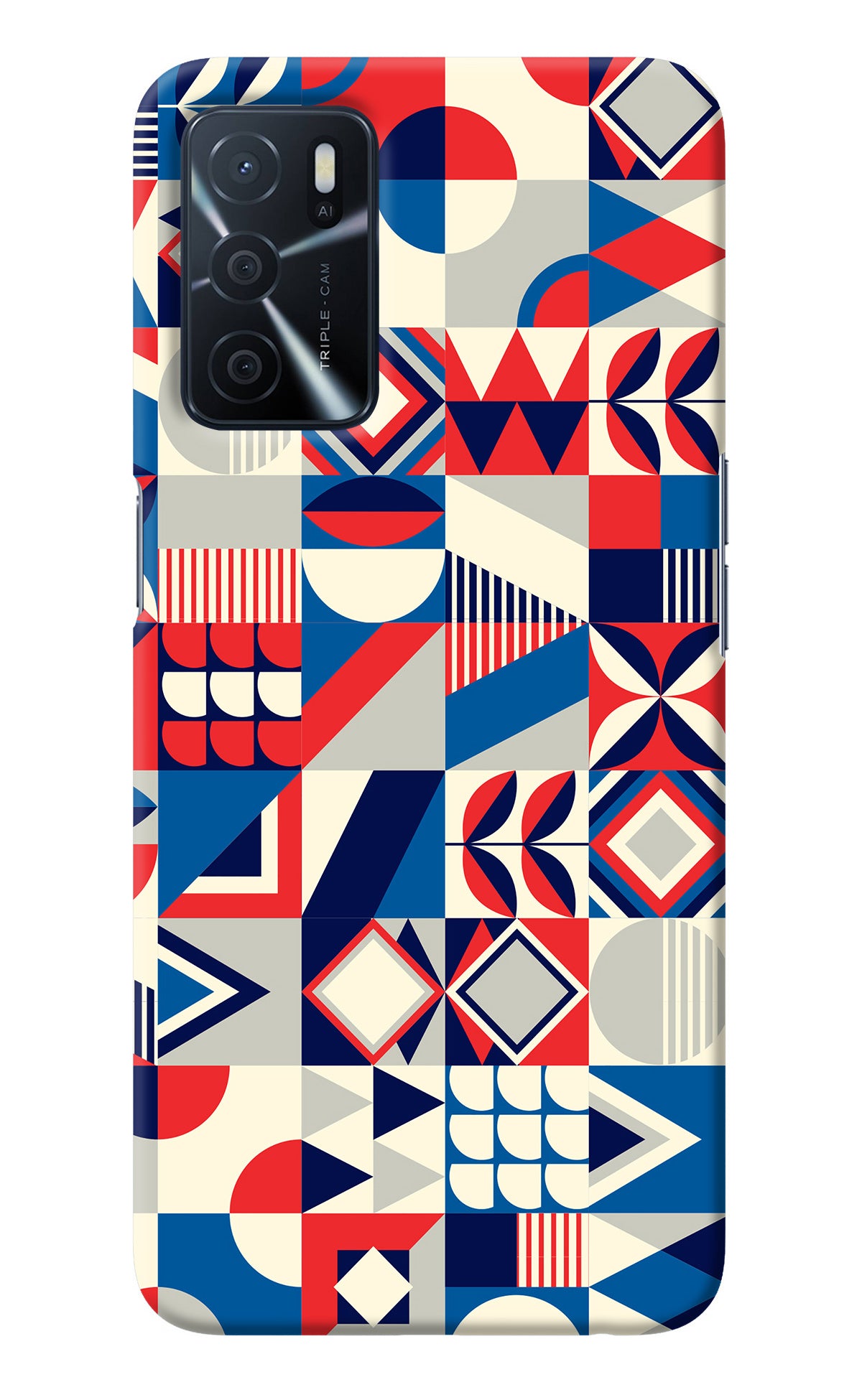 Colorful Pattern Oppo A16 Back Cover