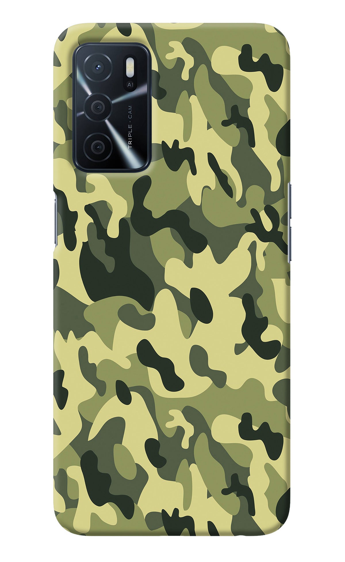 Camouflage Oppo A16 Back Cover