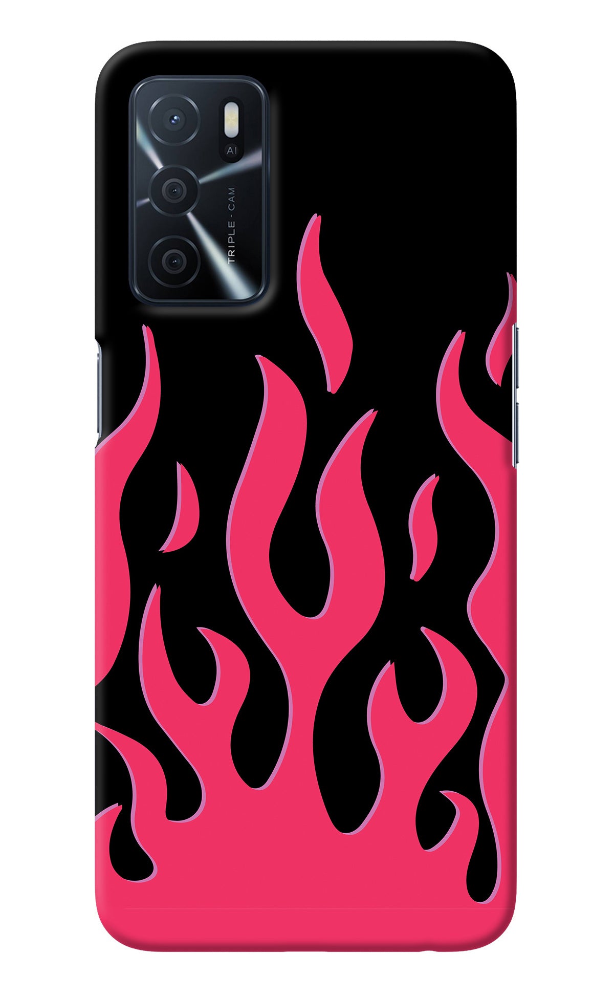 Fire Flames Oppo A16 Back Cover