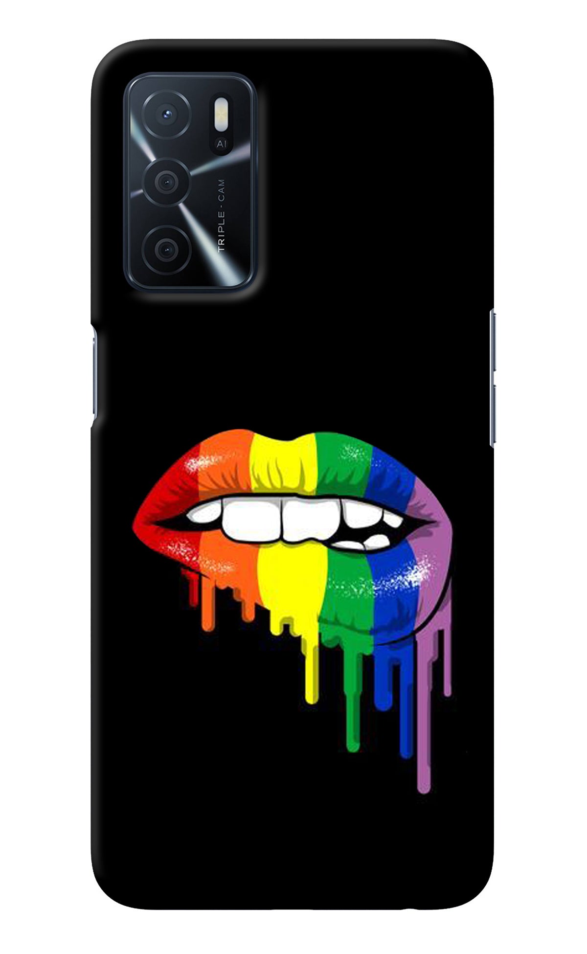 Lips Biting Oppo A16 Back Cover