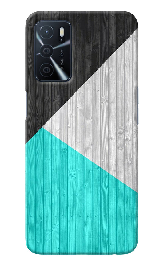 Wooden Abstract Oppo A16 Back Cover