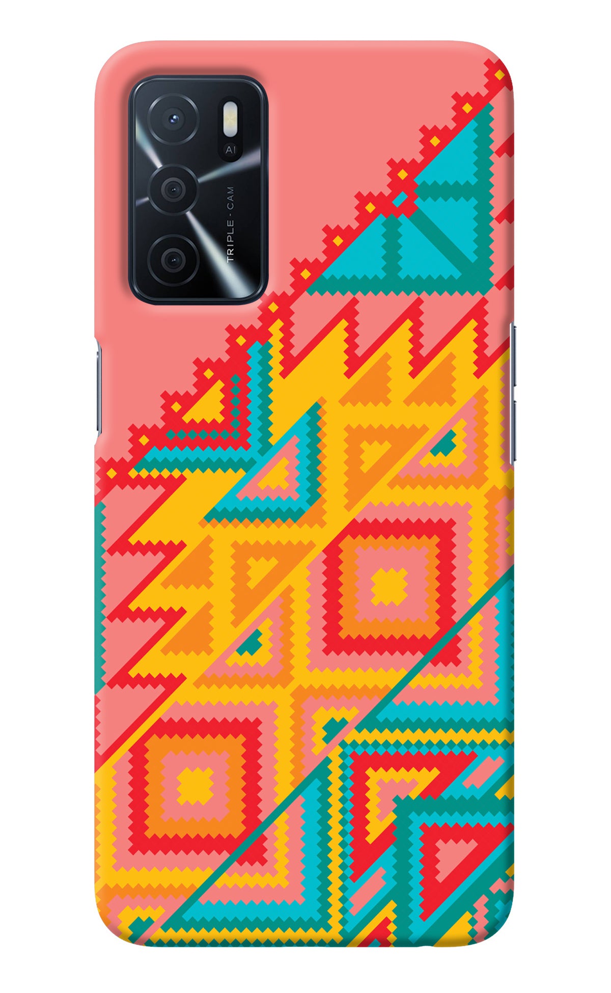 Aztec Tribal Oppo A16 Back Cover