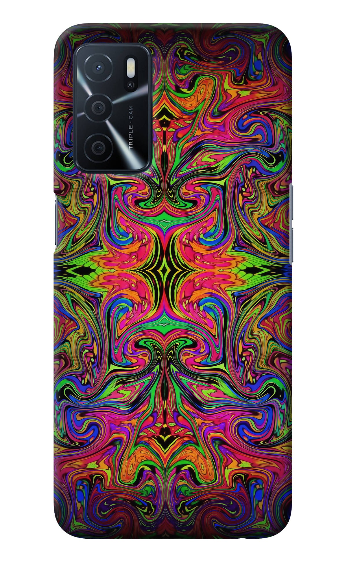 Psychedelic Art Oppo A16 Back Cover