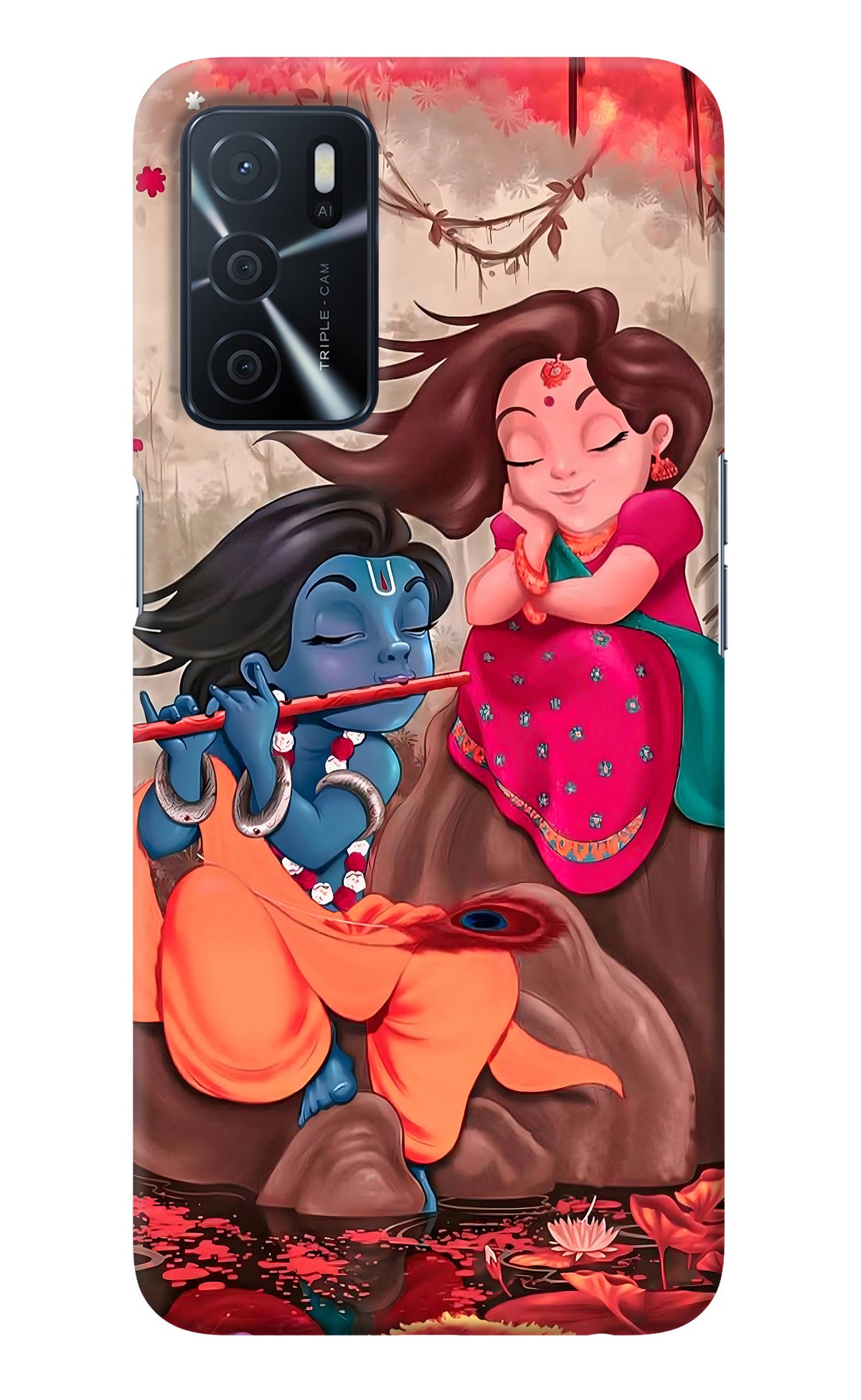 Radhe Krishna Oppo A16 Back Cover