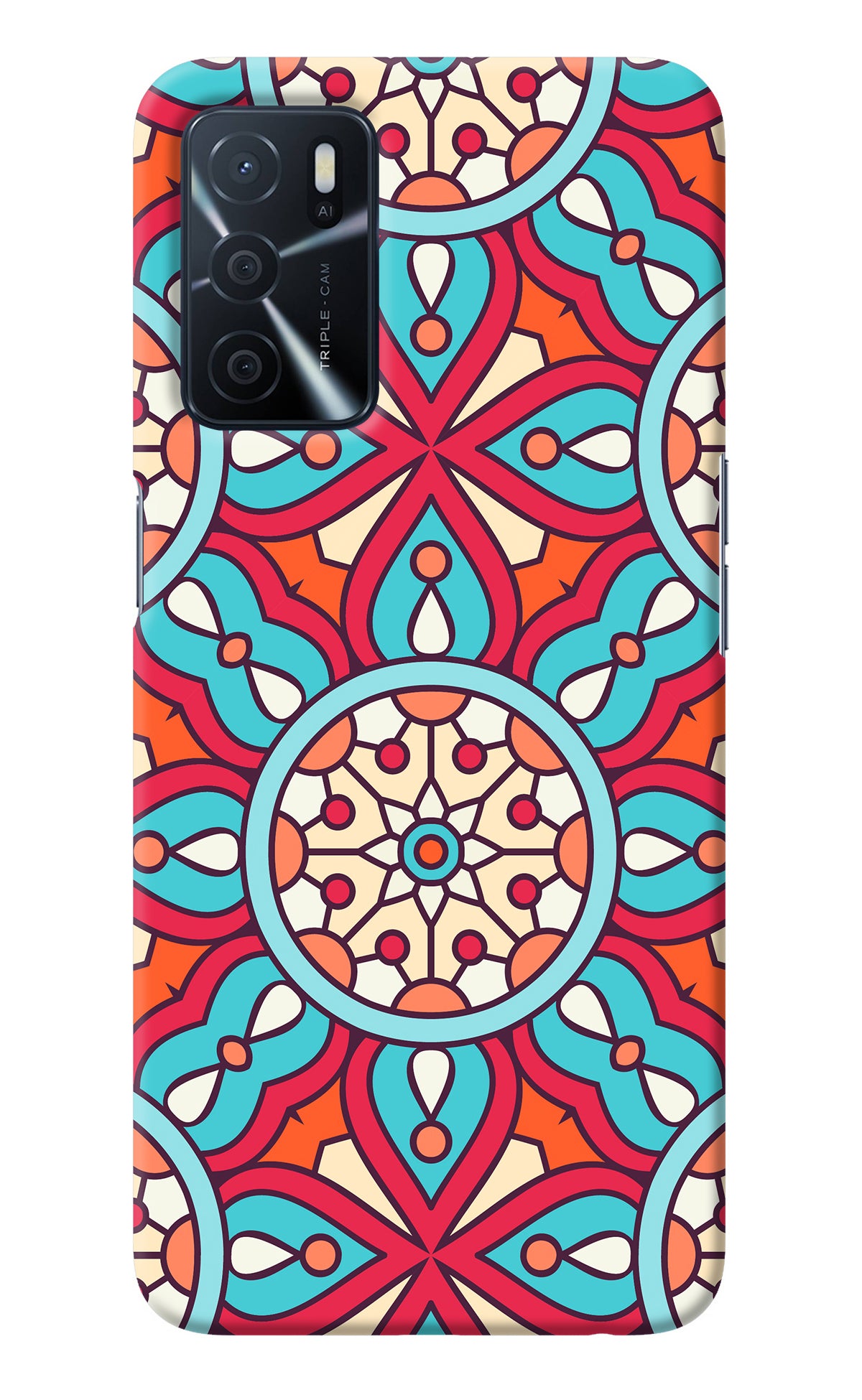 Mandala Geometric Oppo A16 Back Cover