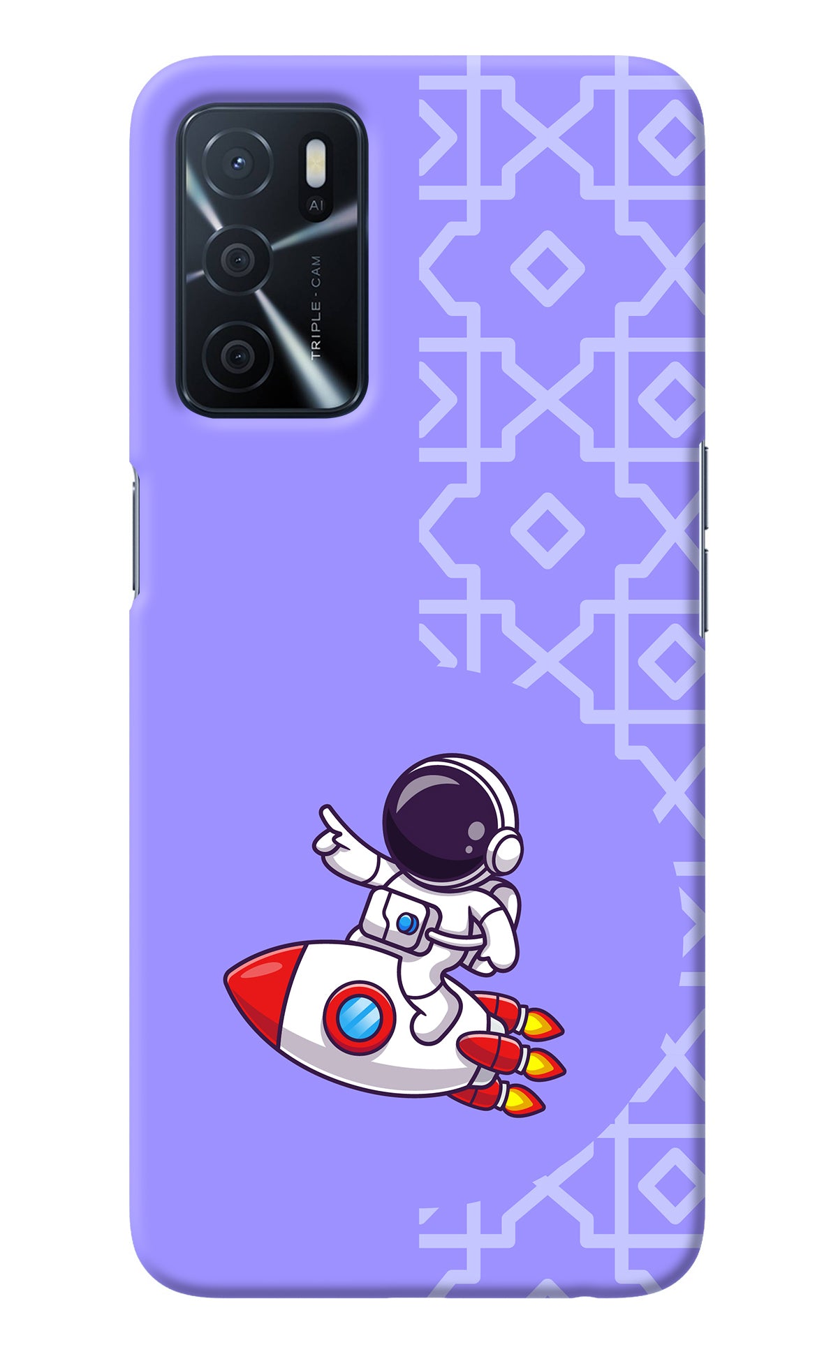 Cute Astronaut Oppo A16 Back Cover