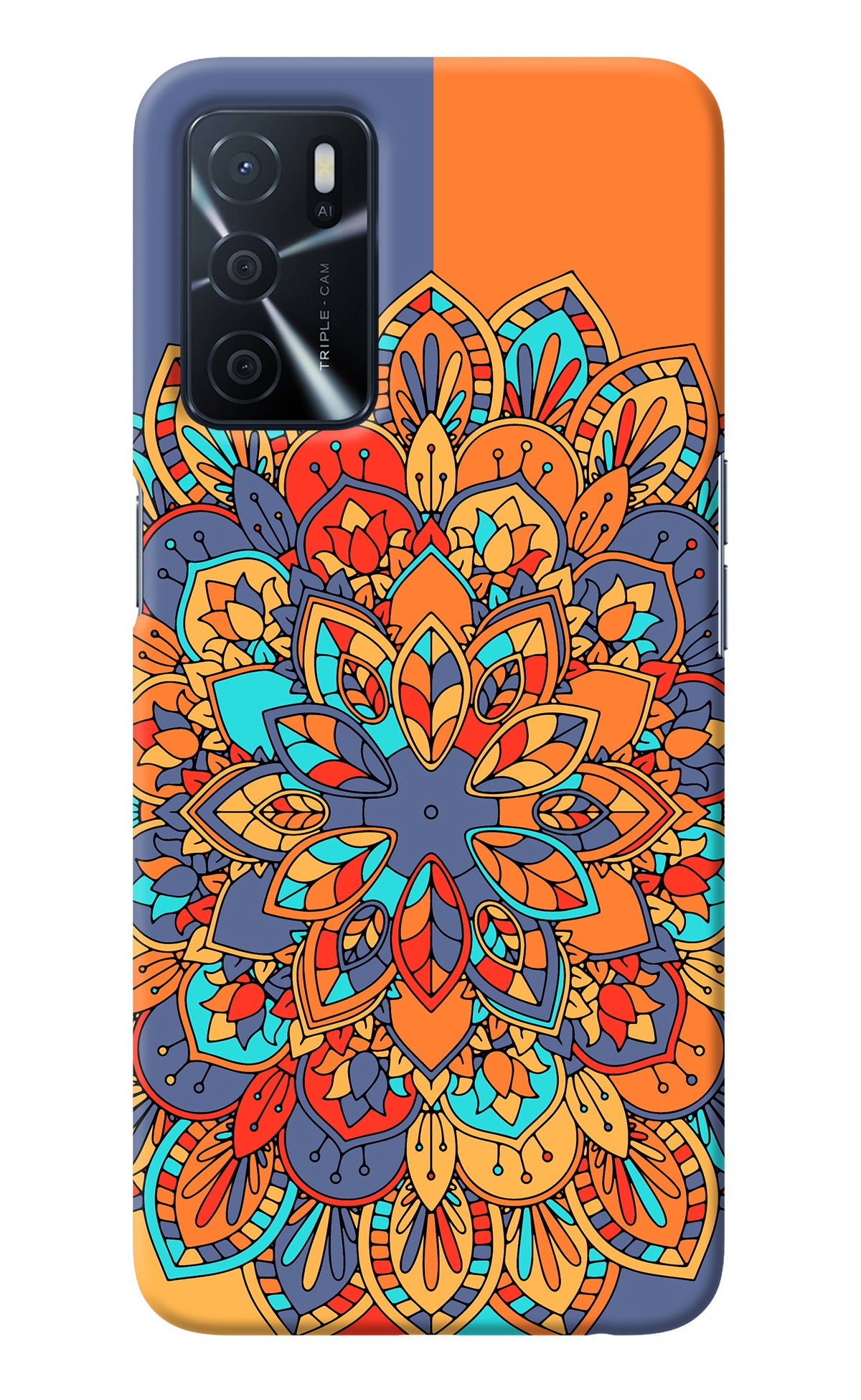 Color Mandala Oppo A16 Back Cover