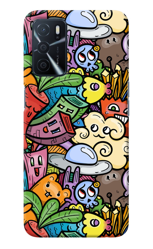Veggie Doodle Oppo A16 Back Cover