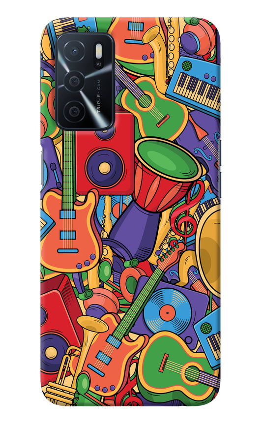 Music Instrument Doodle Oppo A16 Back Cover