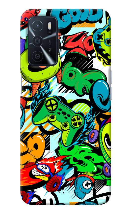 Game Doodle Oppo A16 Back Cover
