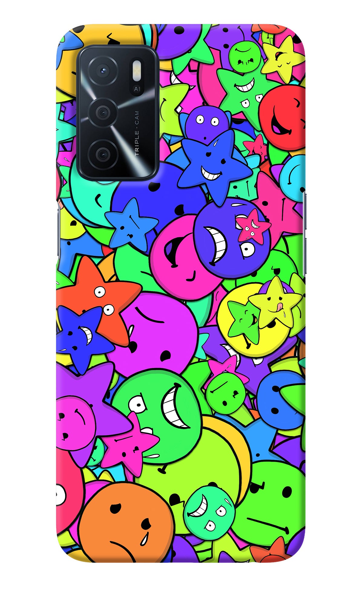 Fun Doodle Oppo A16 Back Cover