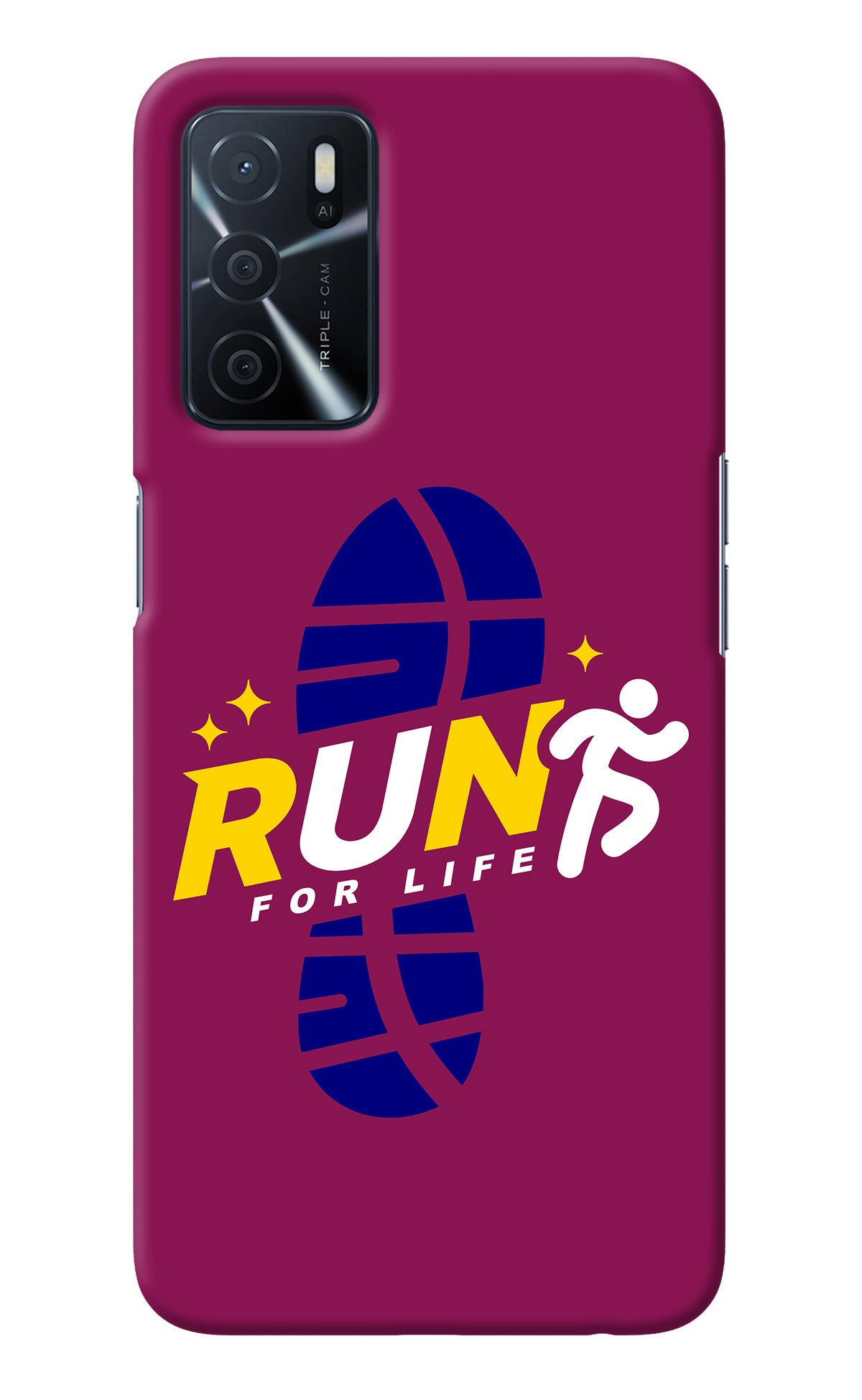 Run for Life Oppo A16 Back Cover