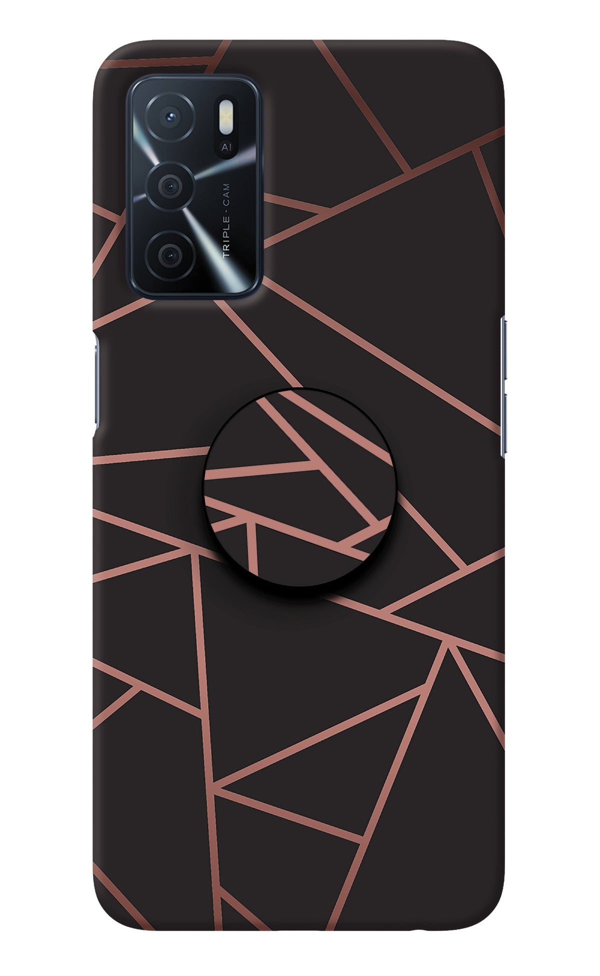 Geometric Pattern Oppo A16 Pop Case