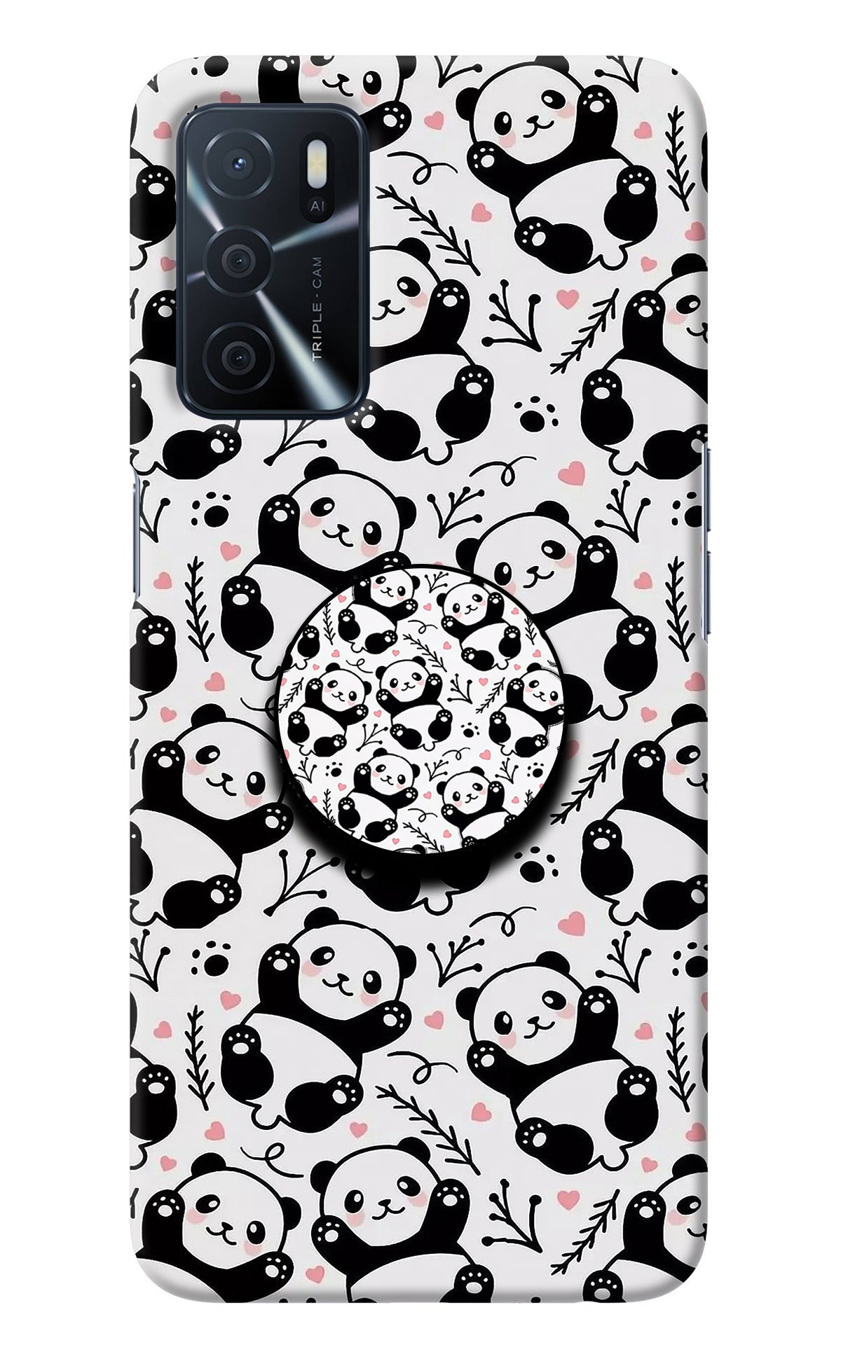 Cute Panda Oppo A16 Pop Case