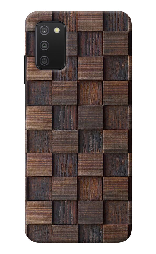 Wooden Cube Design Samsung A03s Back Cover